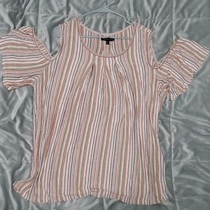 Max Studio Plus Size 3X Cold Shoulder Top